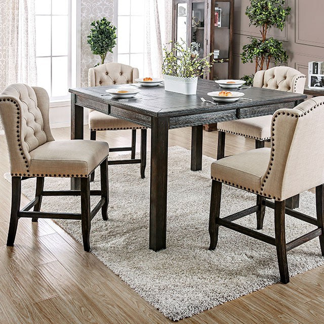 Sania 7 Pc Counter Ht Table Set - Furniture 4 Less Outlet (Salinas,CA)