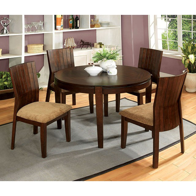 Ottawa Round Dining Table Brown - Furniture 4 Less Outlet (Salinas,CA)