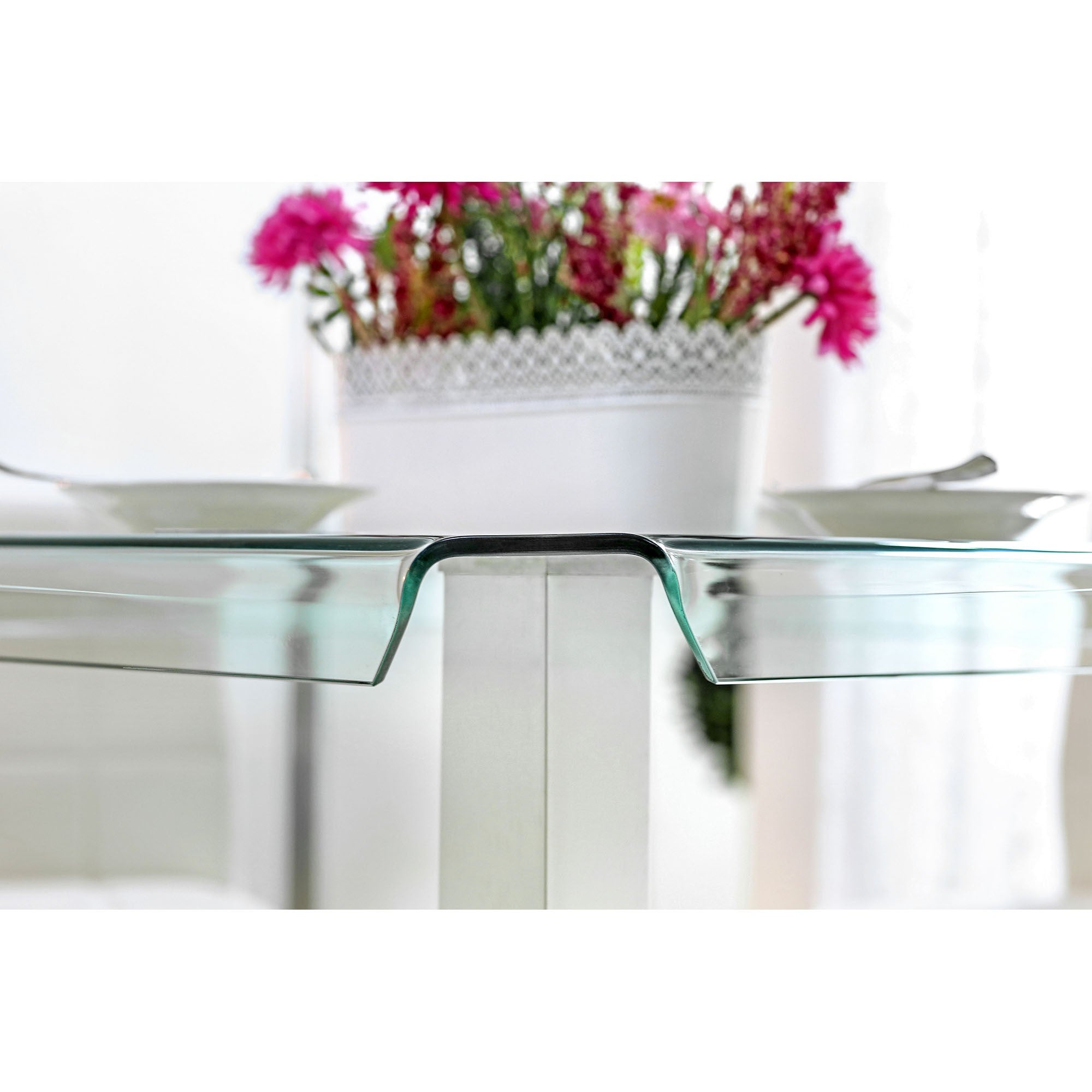 Richfield 5 Pc Counter Ht Table Set Silver - Furniture 4 Less Outlet (Salinas,CA)