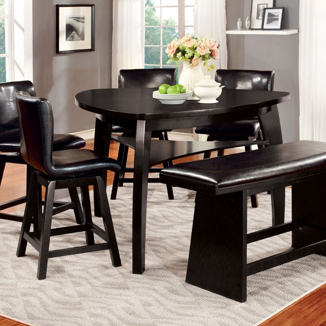 Hurley 6 Pc Counter Ht Table Set with Bench - Furniture 4 Less Outlet (Salinas,CA)