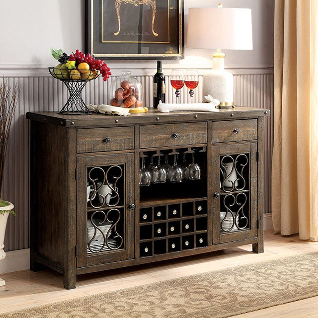 PAULINA Rustic Walnut Dining Table - Furniture 4 Less Outlet (Salinas,CA)