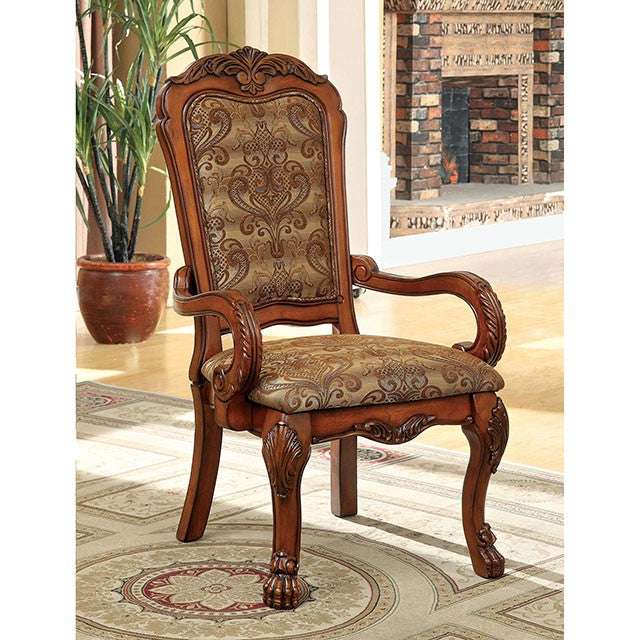 Medieve Antique Oak Arm Chair (2/CTN) - Furniture 4 Less Outlet (Salinas,CA)