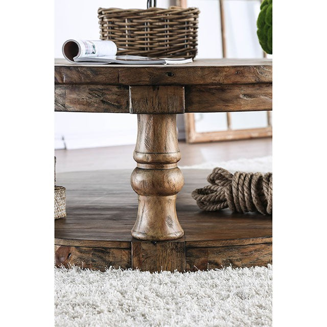 Mika Antique Oak End Table - Furniture 4 Less Outlet (Salinas,CA)