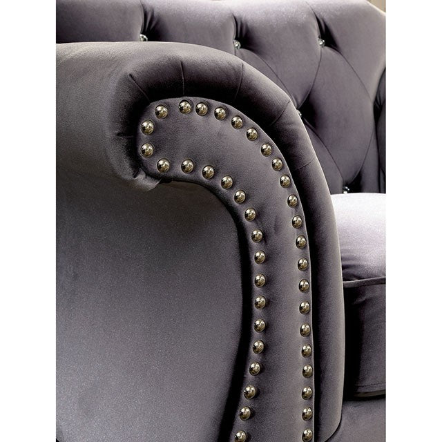 Jolanda Chair Blue & Grey - Furniture 4 Less Outlet (Salinas,CA)
