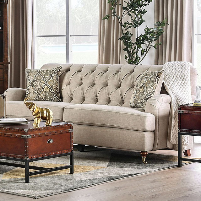 Laney Sofa Beige - Furniture 4 Less Outlet (Salinas,CA)
