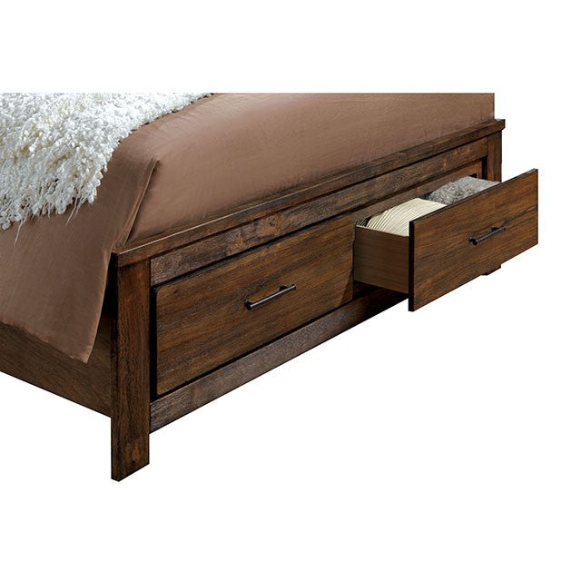 ELKTON Oak E.King Bed - Furniture 4 Less Outlet (Salinas,CA)