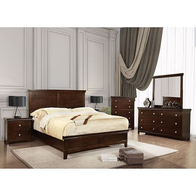 Spruce Full & Queen Bed Chrome & Expressso - Furniture 4 Less Outlet (Salinas,CA)