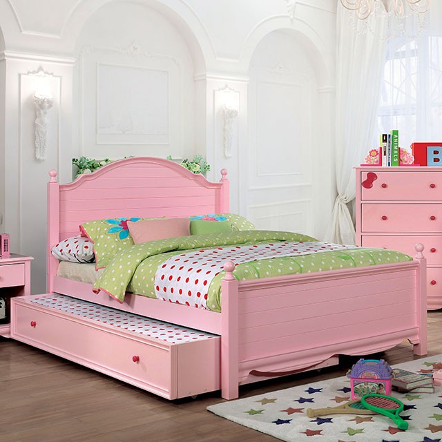 Diane Twin Bed Pink & Grey - Furniture 4 Less Outlet (Salinas,CA)