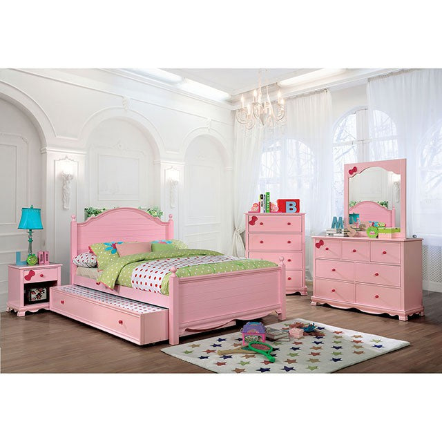 Diane Twin Bed Pink & Grey - Furniture 4 Less Outlet (Salinas,CA)
