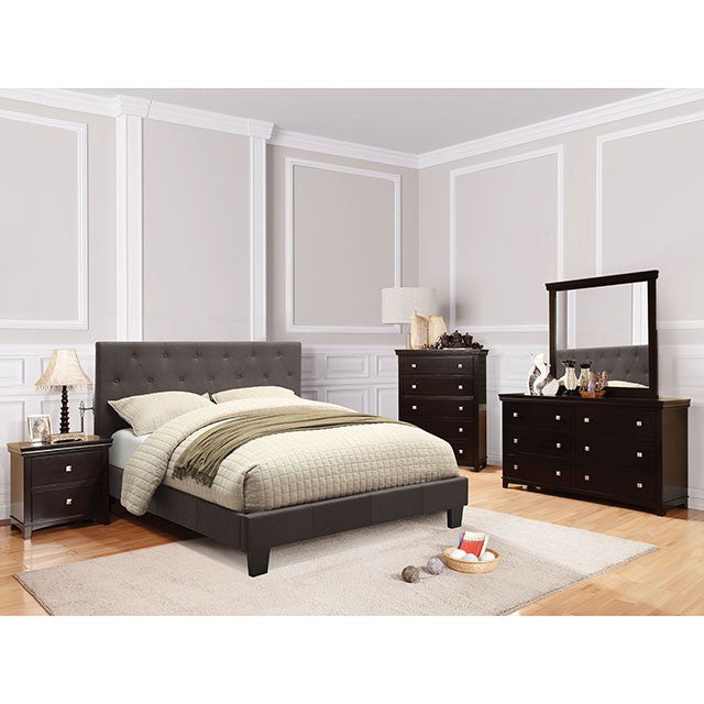 Leeroy Bed Ivory & Brown - Furniture 4 Less Outlet (Salinas,CA)