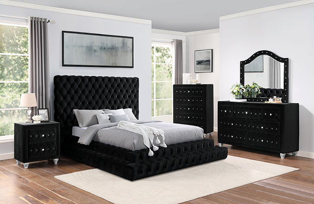 Stefania Bed Grey & Queen - Furniture 4 Less Outlet (Salinas,CA)