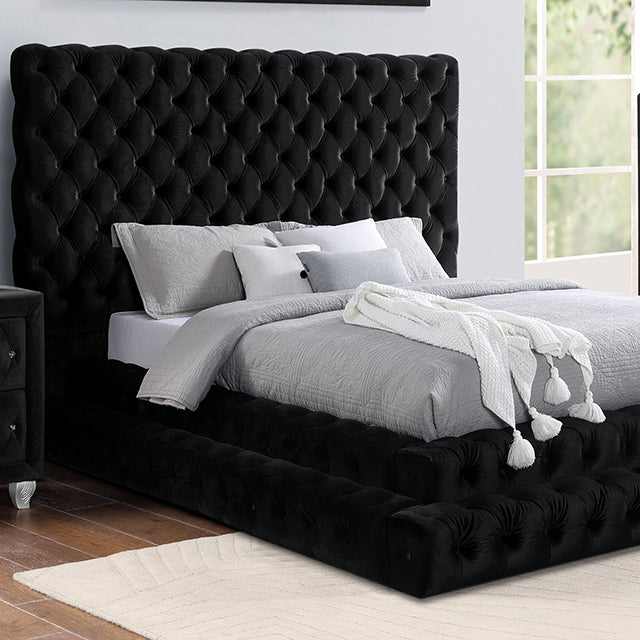 Stefania Bed Grey & Queen - Furniture 4 Less Outlet (Salinas,CA)