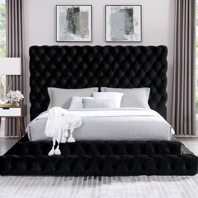 Stefania Bed Grey & Queen - Furniture 4 Less Outlet (Salinas,CA)