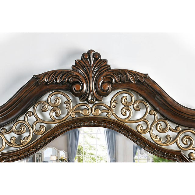 Menodora Brown Cherry Cal.King, E.King, Queen Bed - Furniture 4 Less Outlet (Salinas,CA)