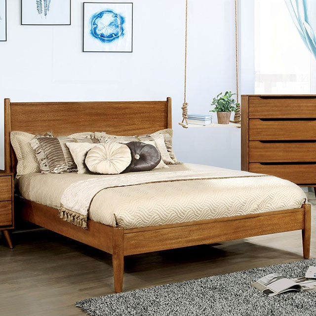 Lennart Bed Oak, Black, Gray, & White - Furniture 4 Less Outlet (Salinas,CA)