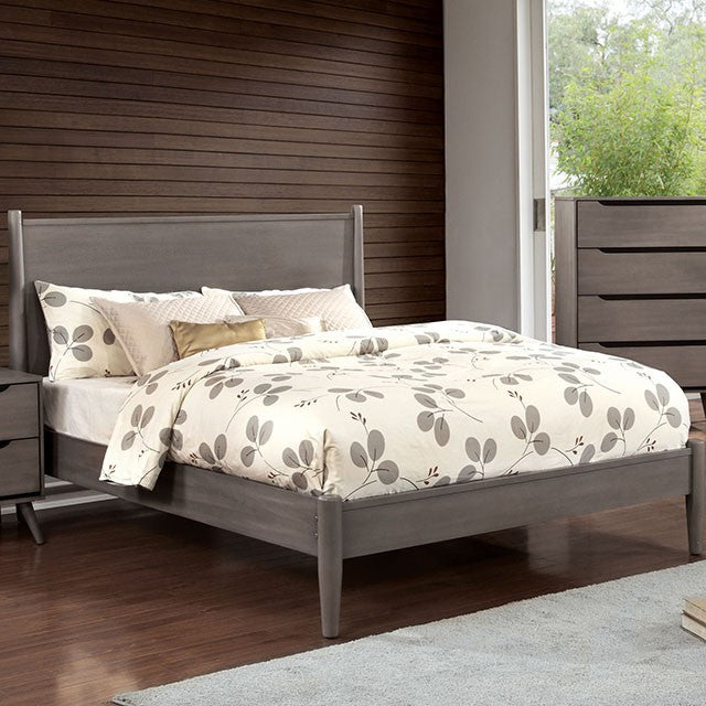 Lennart Bed Oak, Black, Gray, & White - Furniture 4 Less Outlet (Salinas,CA)