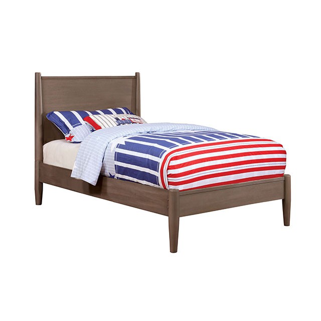 Lennart Bed Oak, Black, Gray, & White - Furniture 4 Less Outlet (Salinas,CA)