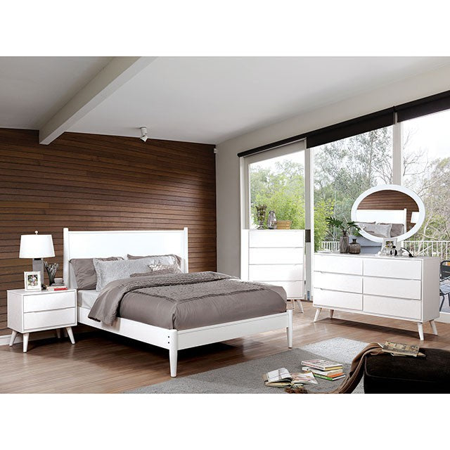 Lennart Bed Oak, Black, Gray, & White - Furniture 4 Less Outlet (Salinas,CA)