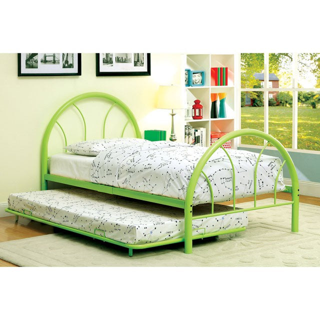 Rainbow Full Bed Black, White, Silver, Black, & Green - Furniture 4 Less Outlet (Salinas,CA)