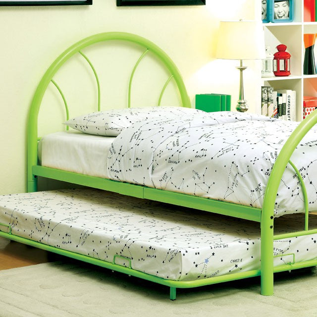 Rainbow Full Bed Black, White, Silver, Black, & Green - Furniture 4 Less Outlet (Salinas,CA)