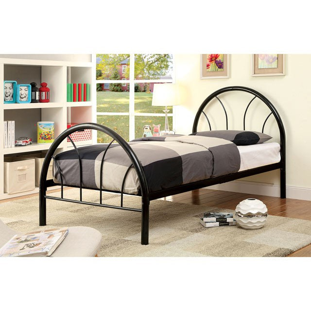 Rainbow Full Bed Black, White, Silver, Black, & Green - Furniture 4 Less Outlet (Salinas,CA)