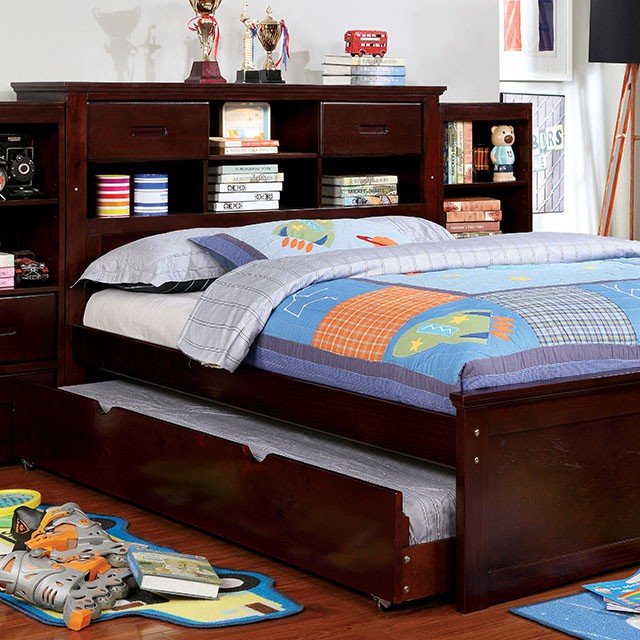 Pearland Twin Bed Cherry - Furniture 4 Less Outlet (Salinas,CA)