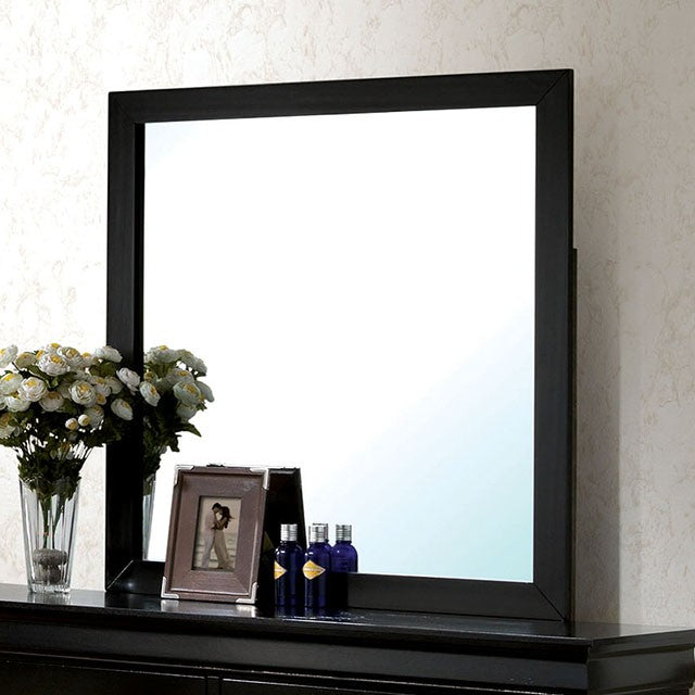 Louis Philippe Mirror Black - Furniture 4 Less Outlet (Salinas,CA)