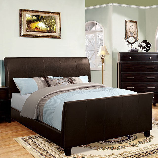Maynard Bed Espresso & White - Furniture 4 Less Outlet (Salinas,CA)