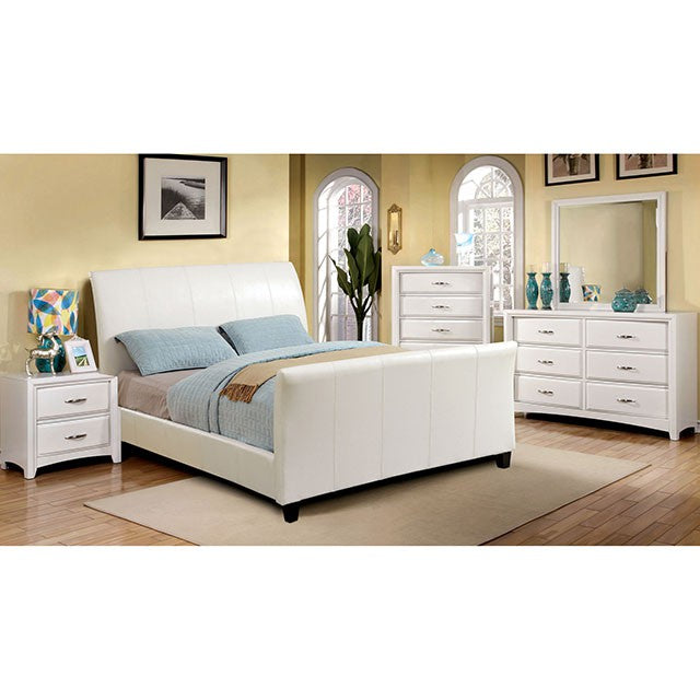 Maynard Bed Espresso & White - Furniture 4 Less Outlet (Salinas,CA)