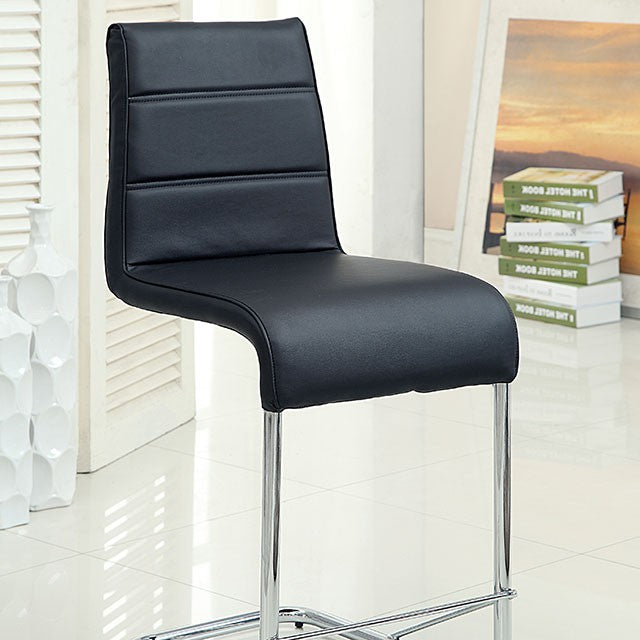 Mauna Counter Ht. Chair (2/Box) Black - Furniture 4 Less Outlet (Salinas,CA)
