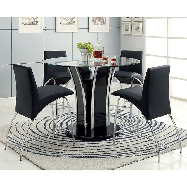 Mauna Counter Ht. Chair (2/Box) Black - Furniture 4 Less Outlet (Salinas,CA)