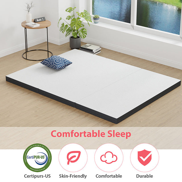 Hollyhock 3" Queen Tri-Fold Memory Foam Topper - Furniture 4 Less Outlet (Salinas,CA)