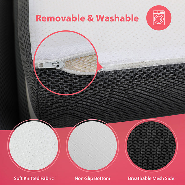 Hollyhock 3" Queen Tri-Fold Memory Foam Topper - Furniture 4 Less Outlet (Salinas,CA)