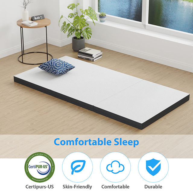 Hollyhock 3" Twin Tri-Fold Memory Foam Topper - Furniture 4 Less Outlet (Salinas,CA)