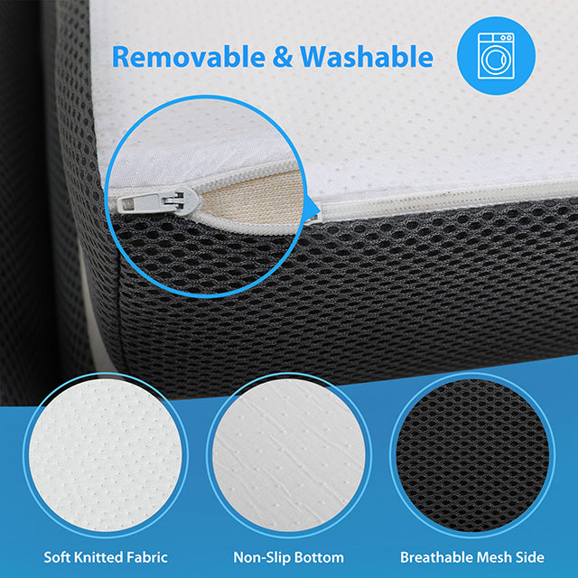 Hollyhock 3" Twin Tri-Fold Memory Foam Topper - Furniture 4 Less Outlet (Salinas,CA)