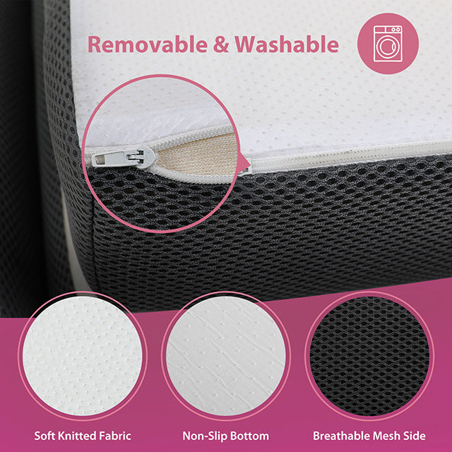 Hollyhock 4" Full Tri-Fold Memory Foam Topper - Furniture 4 Less Outlet (Salinas,CA)