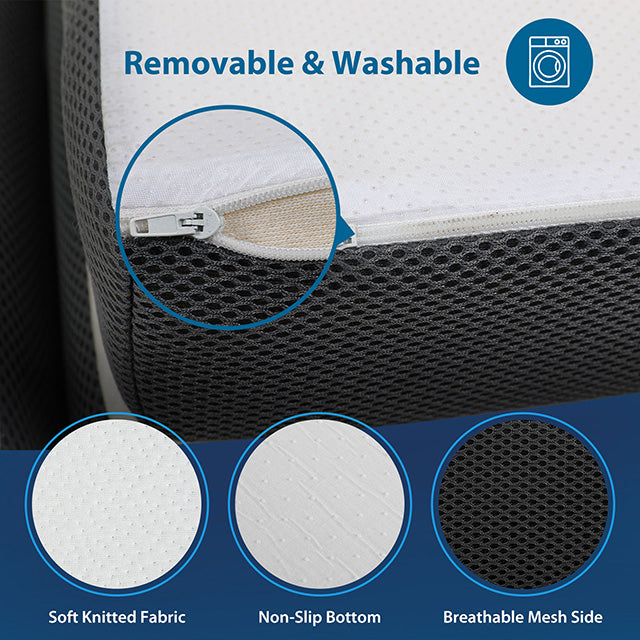 Hollyhock 4" Twin XL Tri-Fold Memory Foam Topper - Furniture 4 Less Outlet (Salinas,CA)