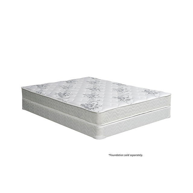 ELBERTYNA White 8" Tight Top Mattress, E.King