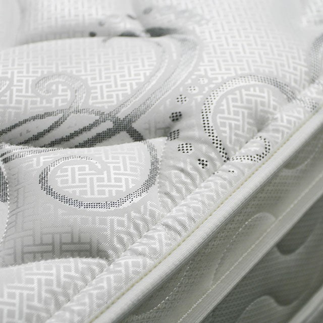JALEN White 9" Euro Top Mattress, E.King - Furniture 4 Less Outlet (Salinas,CA)