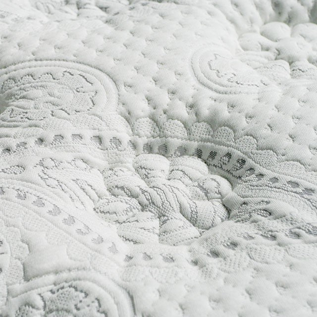 SIDDALEE White/Gray 16" Euro Pillow Top Mattress, E.King - Furniture 4 Less Outlet (Salinas,CA)