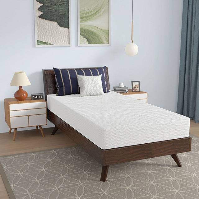 Nasturtium 8" Twin Bamboo Charcoal Infused Memory Foam - Furniture 4 Less Outlet (Salinas,CA)