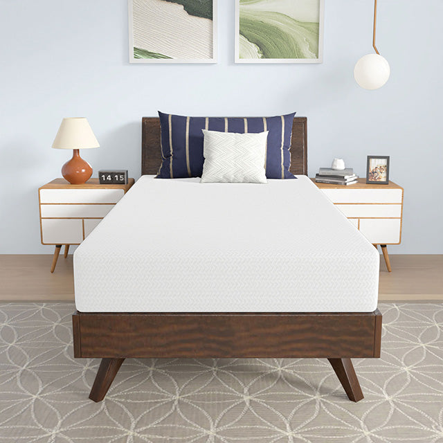 Nasturtium 8" Twin Bamboo Charcoal Infused Memory Foam - Furniture 4 Less Outlet (Salinas,CA)