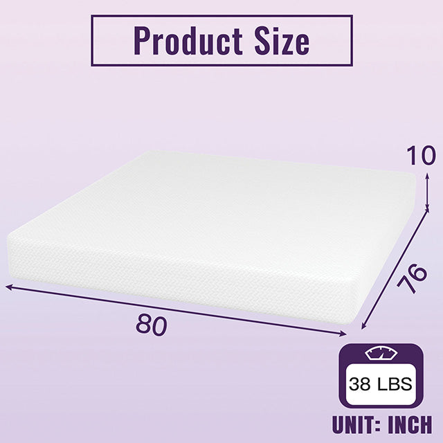 Nasturtium 10" E.King Bamboo Charcoal Infused Memory Foam - Furniture 4 Less Outlet (Salinas,CA)
