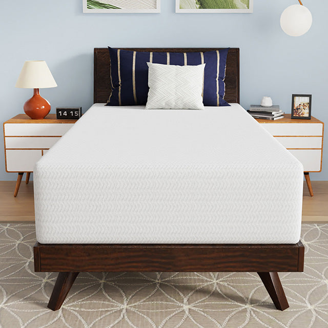 Nasturtium 12" Twin Bamboo Charcoal Infused Memory Foam - Furniture 4 Less Outlet (Salinas,CA)