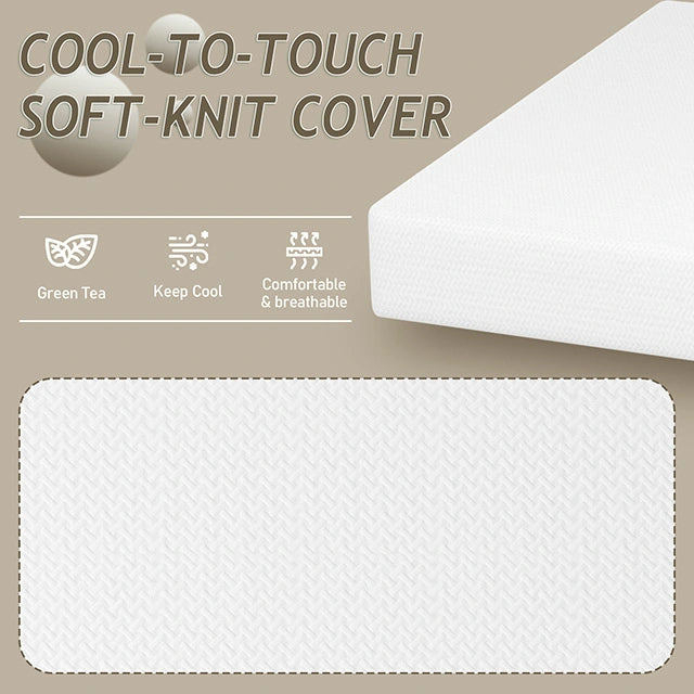 Forsythia 10" E.King Green Tea Gel Memory Foam