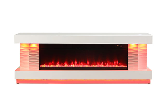 Peseux 71" TV Stand w/ Electric Fire Place - Furniture 4 Less Outlet (Salinas,CA)