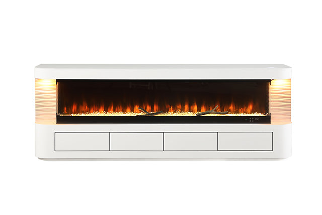 Luken 71" TV Stand w/ Electric Fire Place - Furniture 4 Less Outlet (Salinas,CA)