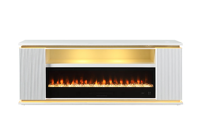 Medea 71" TV Stand w/ Electric Fire Place - Furniture 4 Less Outlet (Salinas,CA)