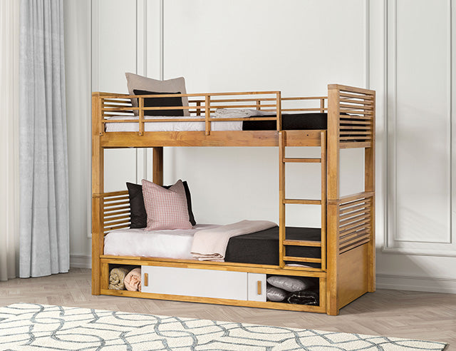 Richland Twin/Twin Bunk Bed - Furniture 4 Less Outlet (Salinas,CA)