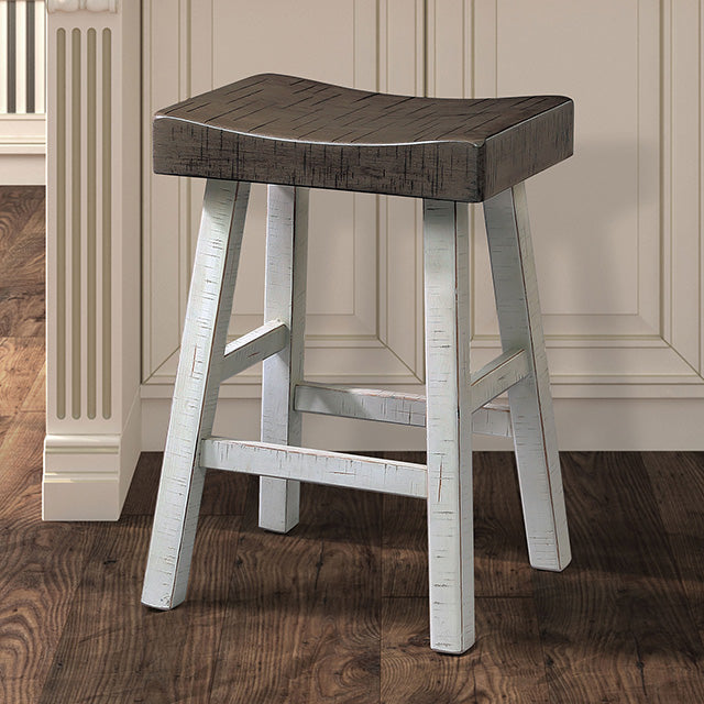 Biasca 24" Stool (2/CTN) White, Brown, & Black - Furniture 4 Less Outlet (Salinas,CA)